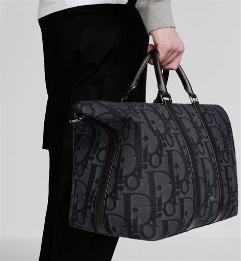 dior weekender 40 bag|Weekender 40 Bag Black Maxi Dior Oblique Jacquard .